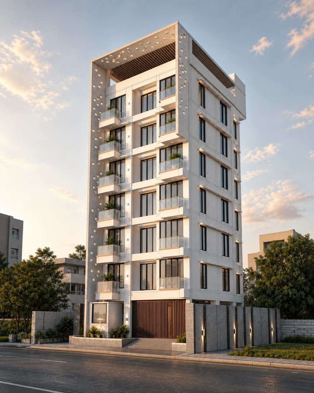 Modern residential building design in Dhaka prepared for RAJUK plan approval, by Studio Archifiction