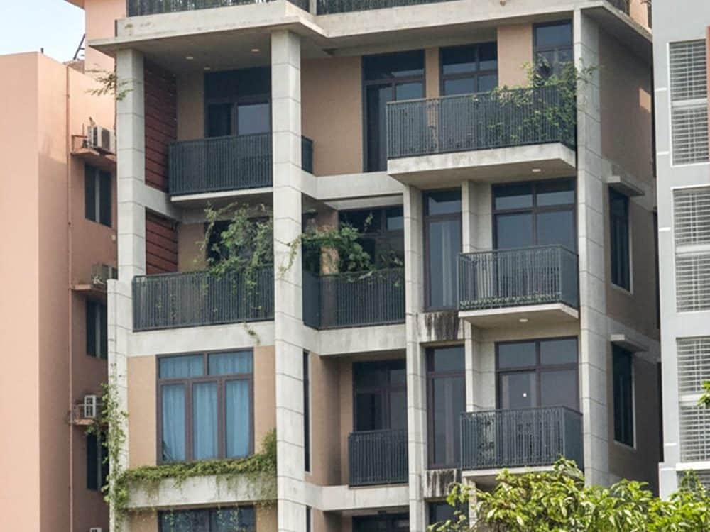 Completed G+6 residential building designed by Studio Archifiction, Bashundhara, Dhaka